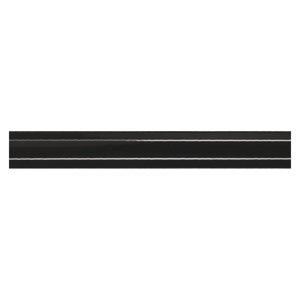 Pissano Veggflis New York Svart Blank 2x15 cm
